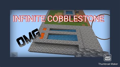 INFINITE COBBLESTONE GENERATOR Minecraft Oneblock YouTube