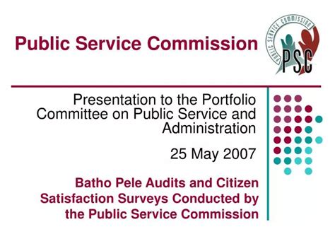 PPT - Public Service Commission PowerPoint Presentation, free download ...