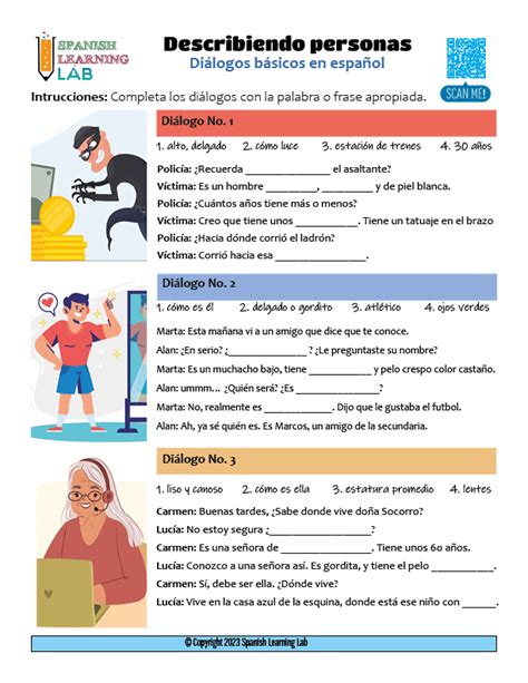 Physical Appearance In Spanish Basic Dialogues In PDF Spanish