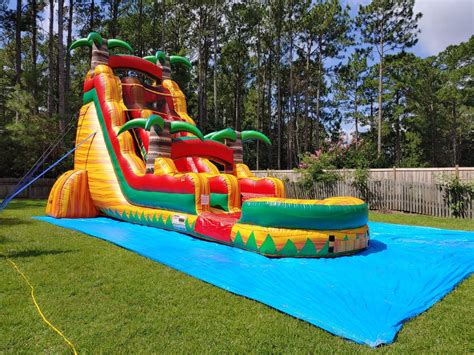 22-ft Tropical Fiesta Breeze Water Slide Rental