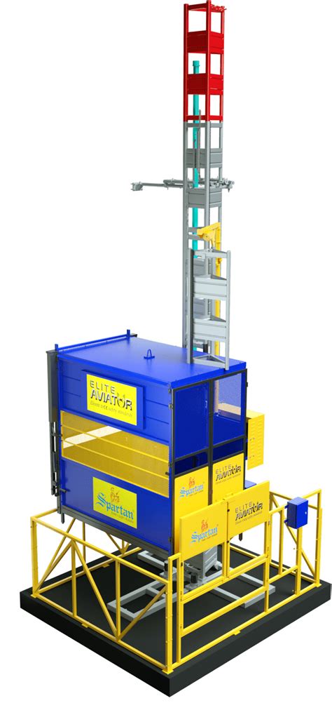 Single Cage Passenger & Material Hoists - Spartan EngineeringSpartan ...