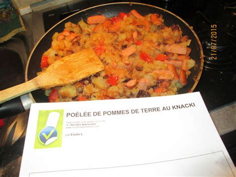 Poêlée de pommes de terre au knacki Elodie L