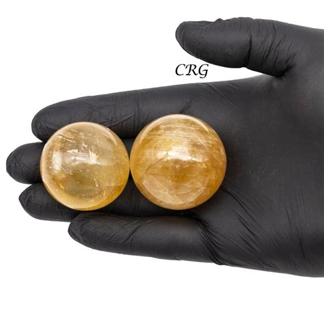 Honey Calcite Sphere 1 Piece 40 Mm Crystal River Gems