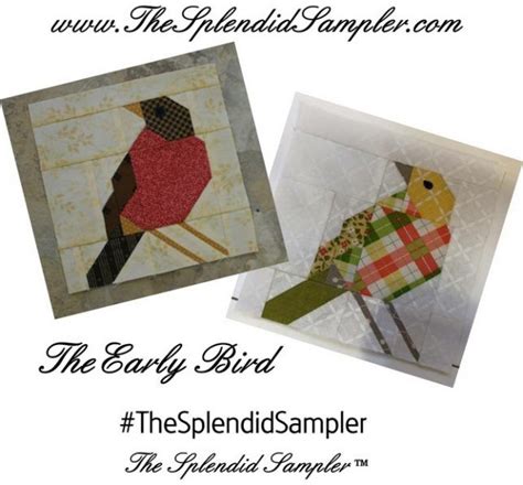 Block 84 The Early Bird The Splendid Sampler Bird Quilt Blocks