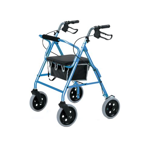 2463 Lightweight 4 Wheel Rollator Blue Exdemo Invamed