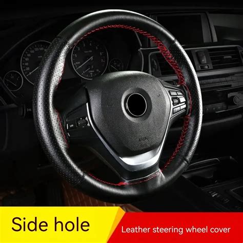 Funda Universal De Cuero Genuino Para Volante De Coche Protector