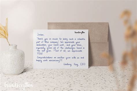 How To Write A Business Thank You Card Handwrytten