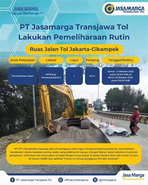 Tingkatkan Kualitas Jalan Pt Jtt Lakukan Pemeliharaan Rutin Di Ruas