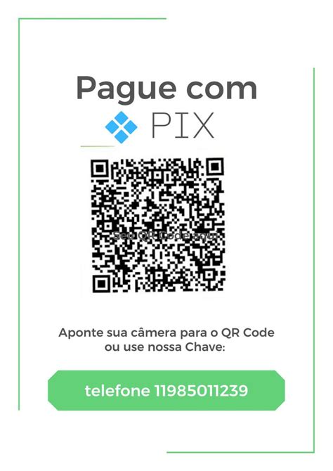 Cartaz Pague Pix Qr Code E Chave Simples Design Coding