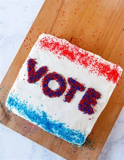 Election Snack Cake Easy Patriotic Swirled Cake Recipe Goodie