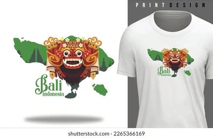 Bali Island Culture Barong Face White Stock Vector (Royalty Free) 2265366169 | Shutterstock