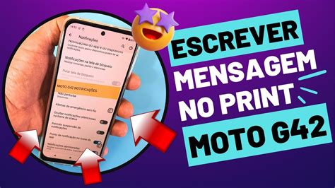 COMO TIRAR PRINT DA TELA DO CELULAR MOTOROLA MOTO G42 E ESCREVER