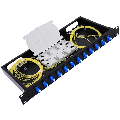 Buy GESD 12 Duplex 24 Port LC OS1 Rack Enclosure Box Splice Trays