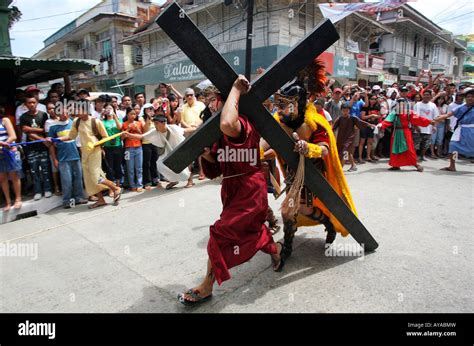 Philippines Easter Procession At Moriones Festival On Good Friday