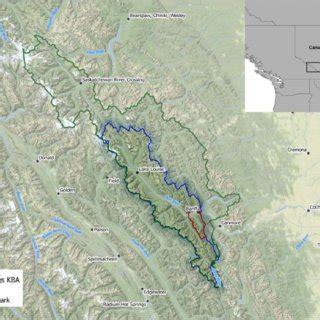 Map showing the location of Liard River Hot Springs Key Biodiversity ...