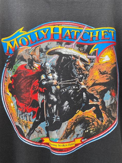 1989 Molly Hatchet Lightning Strikes Twice Album Vint Gem