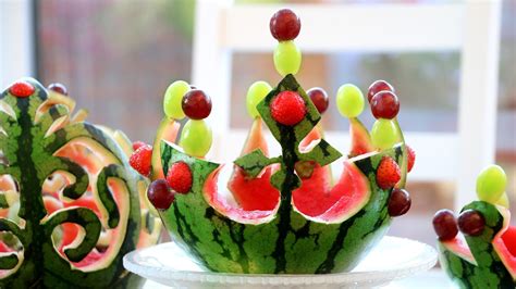 Josephines Recipes How To Make Watermelon Crown Fruit And Vegetable