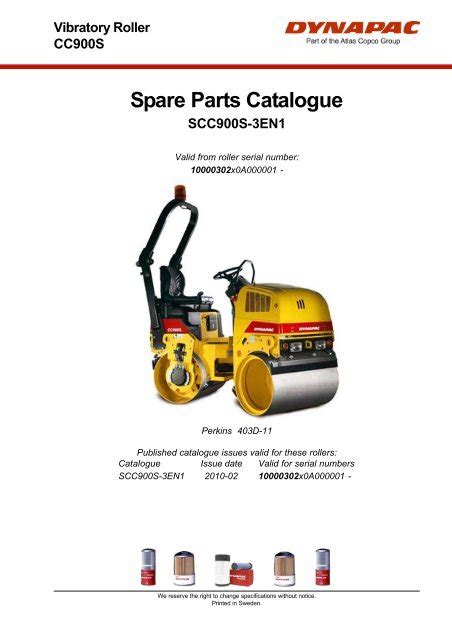 Spare Parts Catalogue Dynapac