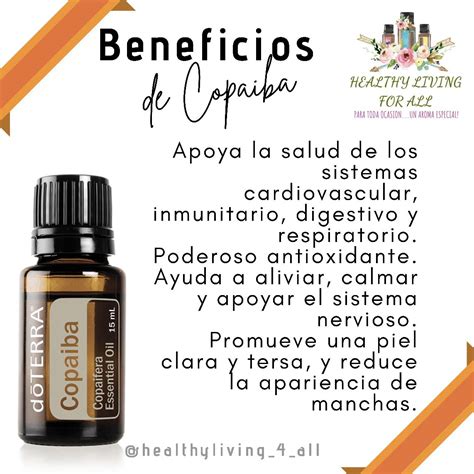 Copaiba Beneficios Primarios D Terra Recetas De Aceites