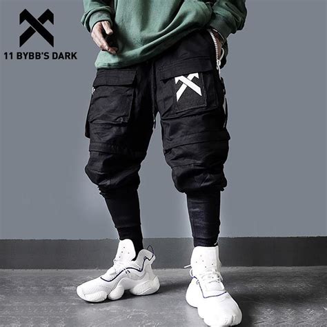 Men Detachable Multi Pocket Hip Hop Cargo Pants Agodeal Hip Hop