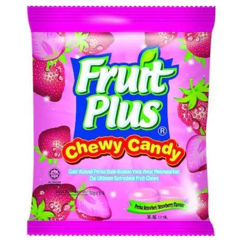 Fruit Plus Chewy Candy Strawberry Flavour 100s Superb Hyper