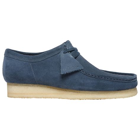 Clarks Leather Wallabee Shoes In Deep Blue Blue For Men Lyst