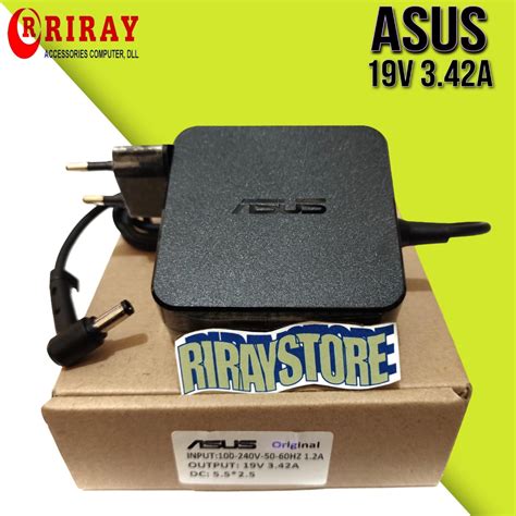 Jual Adaptor Charger Laptop Asus 19v 342a 65w 55x25mm Original A455l A455la A455lb Shopee