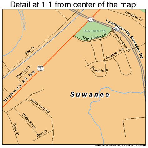 Suwanee Georgia Street Map 1374936