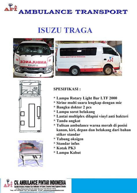 spesifikasi ambulance traga