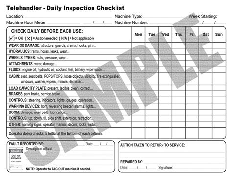 Pre Start Daily Inspection Checklist For Ride On Mowers Porn Sex Picture