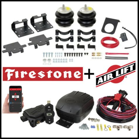 Firestone Rear Helper Springs Air Lift Compressor Kit Silverado