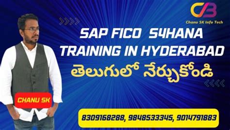 Best Sap Fico S Hana Training In Hyderabad Sr Nagar Chanu Sk