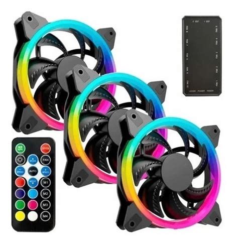 Kit Ventiladores Controlador Ocelot Rgb Gaming Ogpf Env O Gratis