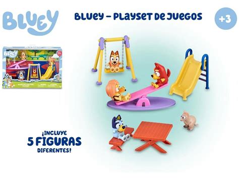 Bluey Playset Casita Con Personaje 7 Cm Casa De Bluey