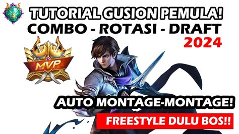 TUTORIAL GUSION UNTUK PEMULA 2024 AUTO BISA FREESTYLE YouTube