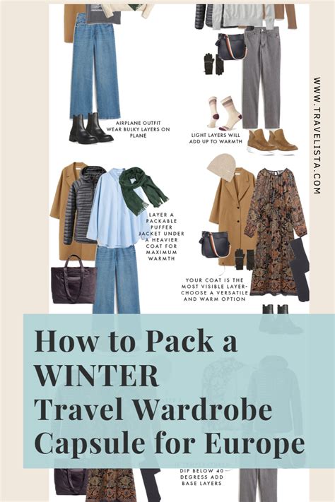 How To Pack A Capsule Wardrobe For Winter Travel In 2023 Winter