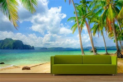 Free Download Murals Hawaiian Tropical Beach Wall Mural Decor Wallpaper