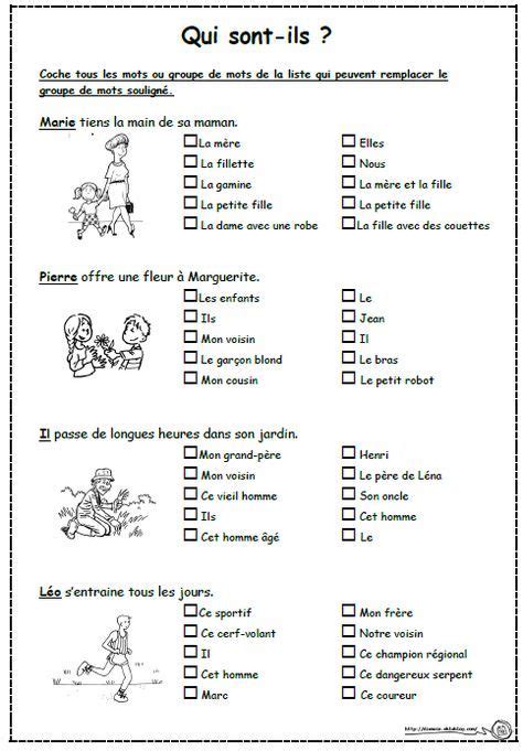 Identifier Les Personnages Grammatik Skola