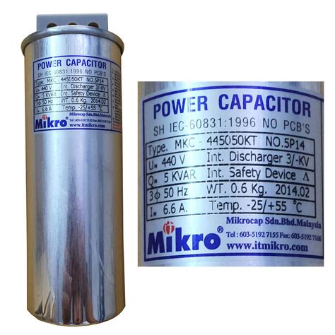 Capacitor Mikro Mkc Kt P Kvar