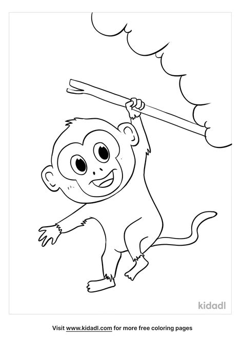 Free Capuchin Monkey Coloring Page Coloring Page Printables Kidadl