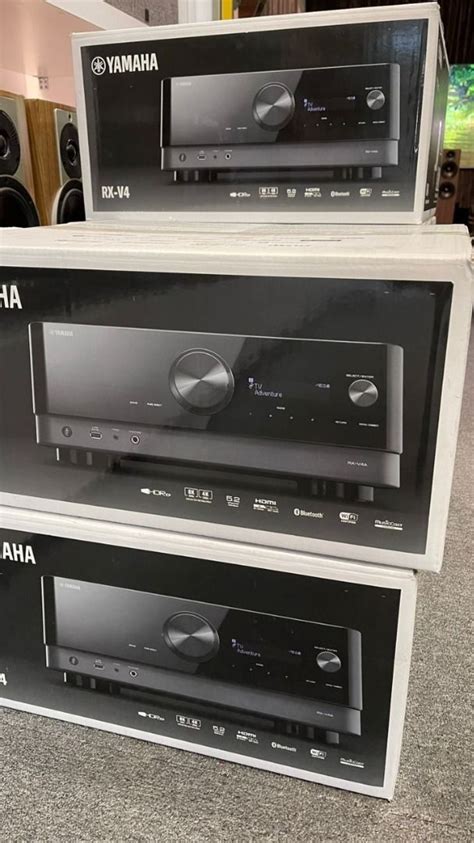 Yamaha RX V4A 5 2 Channel AV Receiver With 8K HDMI And MusicCast Audio