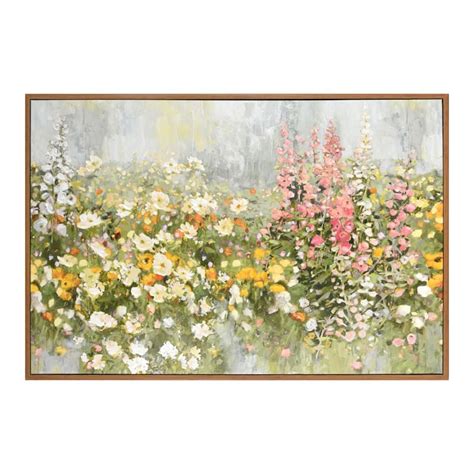 Honeybloom Framed Floral Canvas Wall Art X