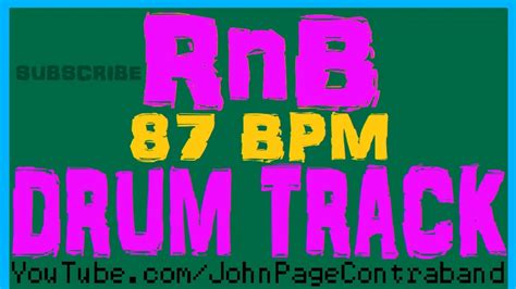 RnB Drum Backing Track 87 Bpm Free Beat R B Jam Loop Rap Hip Hop YouTube