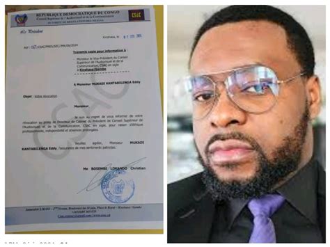 YABISO NEWS RDC Le président du CSAC révoque son directeur de cabinet