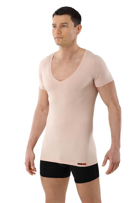 Albert Kreuz Maillot De Corps Invisible Grand Col V Manches Cou Rtes