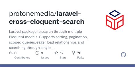 Github Protonemedia Laravel Cross Eloquent Search Laravel Package To