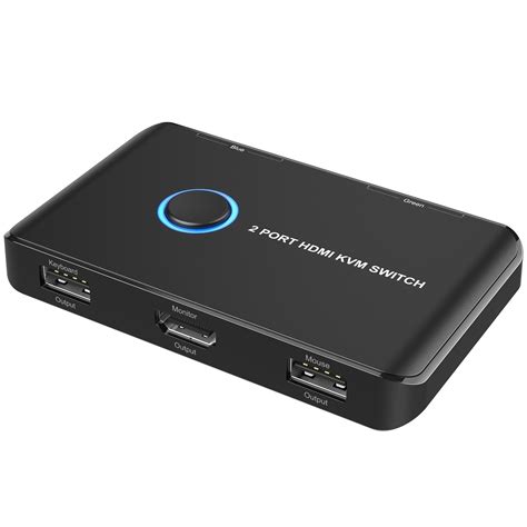 Kvm Switch Hdmi Port Box Ablewe Usb And Hdmi Switch For Computers