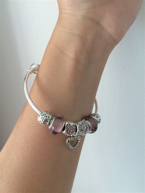 Pulseira Tipo Pandora Vivara Rosa C Berloques Cm R Em