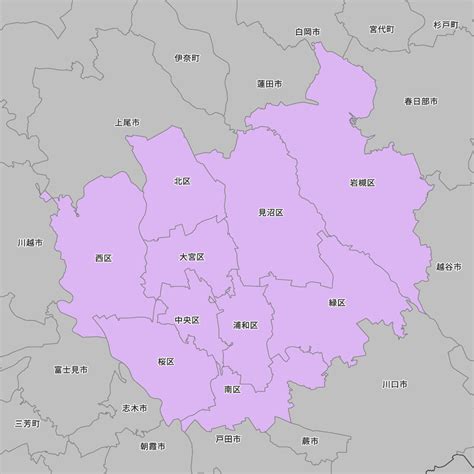 埼玉県さいたま市の地図 Map It マップ・イット