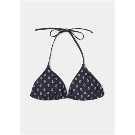 Haut de bikini triangle femme noir à motifs TEX à Prix Carrefour
